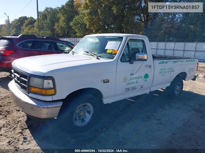 1994 Ford F150 VIN: 1FTDF15Y3RNA01857 Lot: 40660384