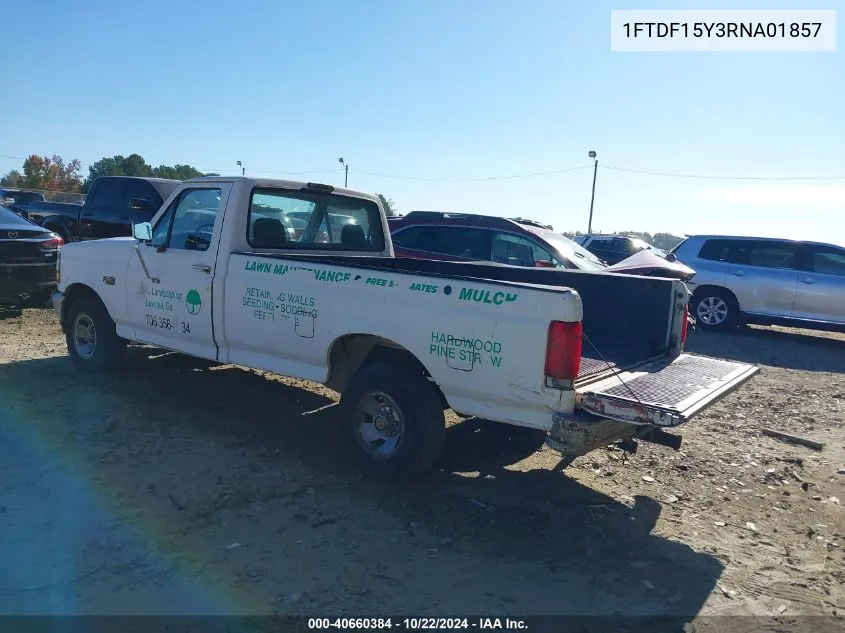 1994 Ford F150 VIN: 1FTDF15Y3RNA01857 Lot: 40660384