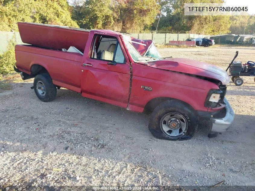 1994 Ford F150 VIN: 1FTEF15Y7RNB60045 Lot: 40674052