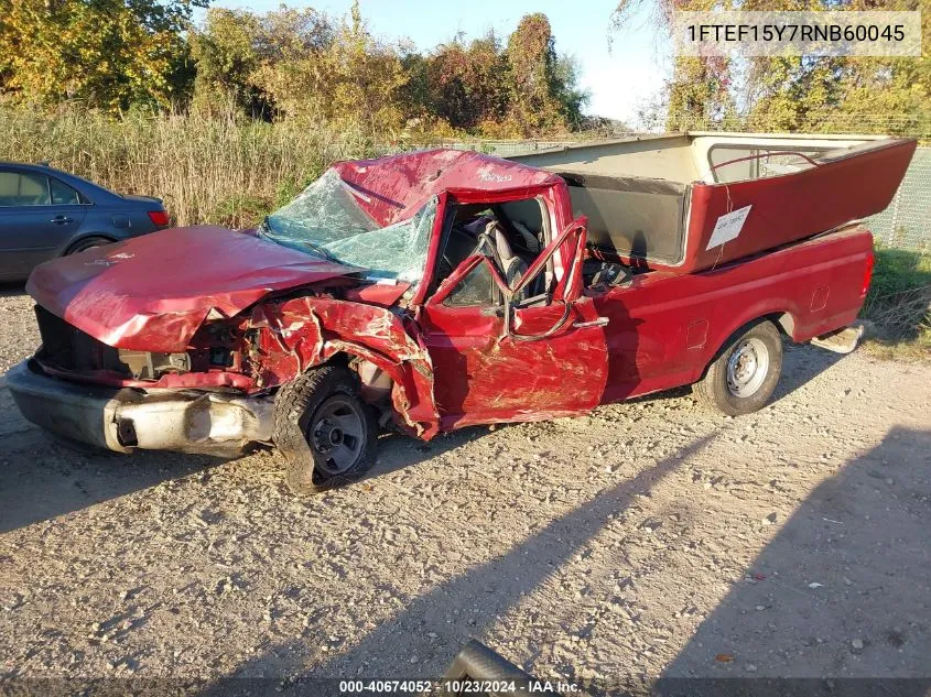 1994 Ford F150 VIN: 1FTEF15Y7RNB60045 Lot: 40674052