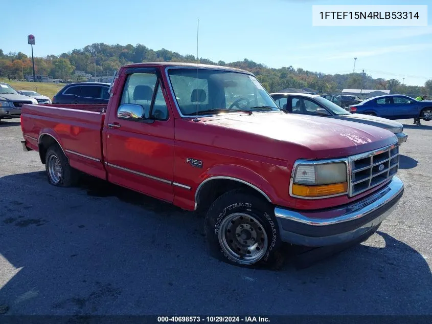 1994 Ford F150 VIN: 1FTEF15N4RLB53314 Lot: 40698573