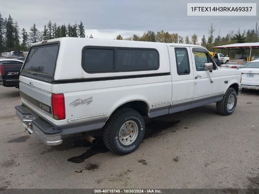 1994 Ford F150 VIN: 1FTEX14H3RKA69337 Lot: 40715745