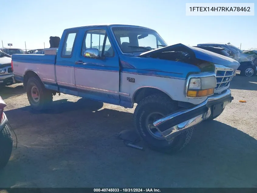 1994 Ford F150 VIN: 1FTEX14H7RKA78462 Lot: 40745033