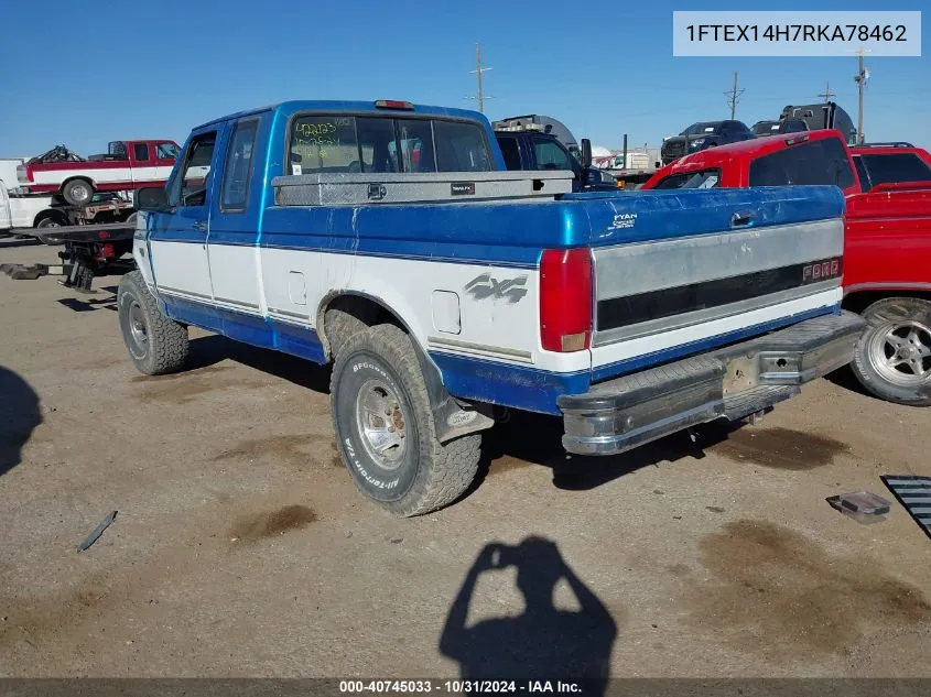 1994 Ford F150 VIN: 1FTEX14H7RKA78462 Lot: 40745033