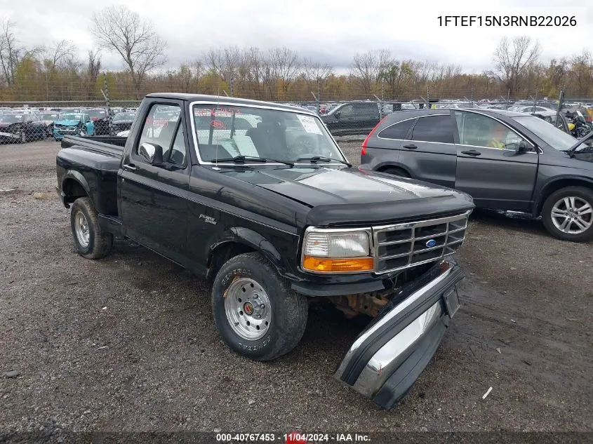 1994 Ford F150 VIN: 1FTEF15N3RNB22026 Lot: 40767453