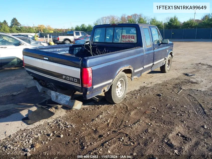 1994 Ford F150 VIN: 1FTEX15N1RKA99649 Lot: 40812453