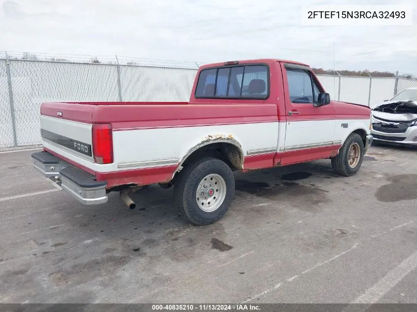 1994 Ford F150 VIN: 2FTEF15N3RCA32493 Lot: 40835210