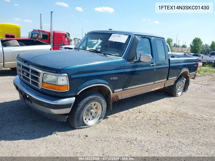 1995 Ford F150 VIN: 1FTEX14N3SKC01430 Lot: 33580192