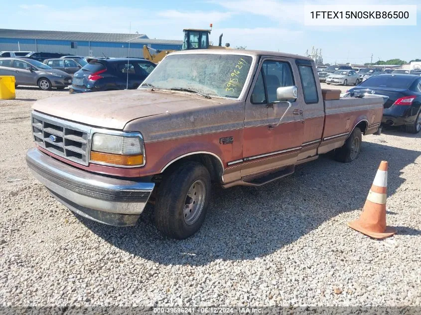 1995 Ford F150 VIN: 1FTEX15N0SKB86500 Lot: 39596241