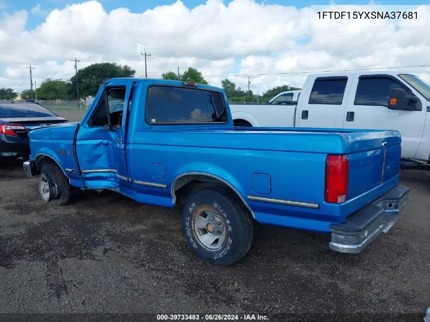 1995 Ford F150 VIN: 1FTDF15YXSNA37681 Lot: 39733483