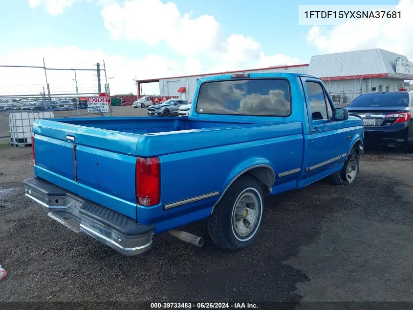 1995 Ford F150 VIN: 1FTDF15YXSNA37681 Lot: 39733483