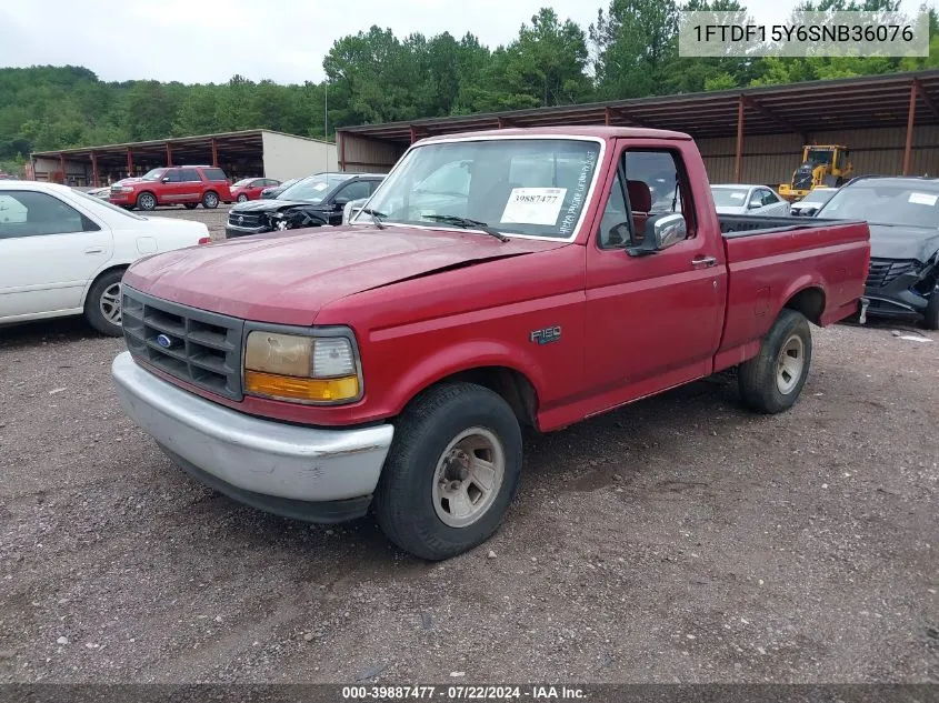 1995 Ford F150 VIN: 1FTDF15Y6SNB36076 Lot: 39887477