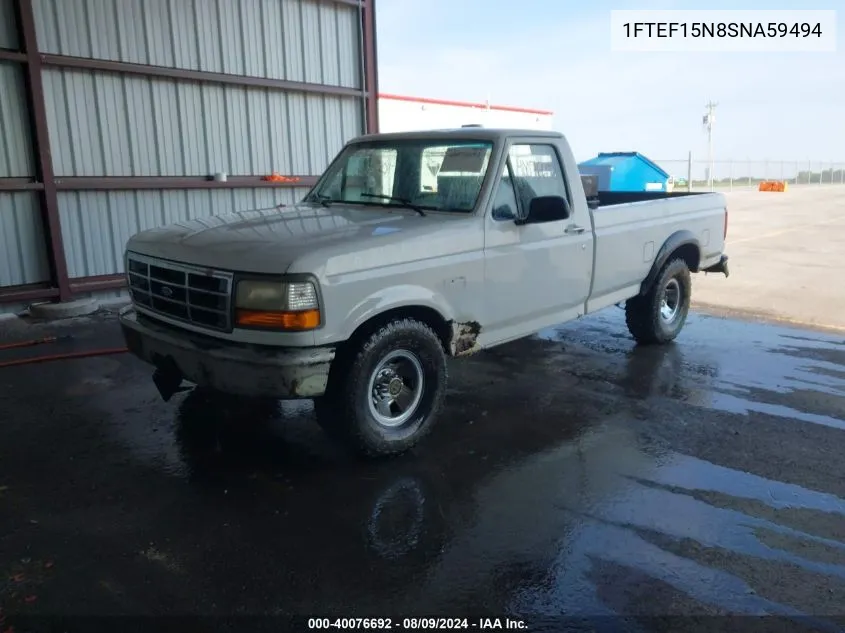 1995 Ford F150 VIN: 1FTEF15N8SNA59494 Lot: 40076692