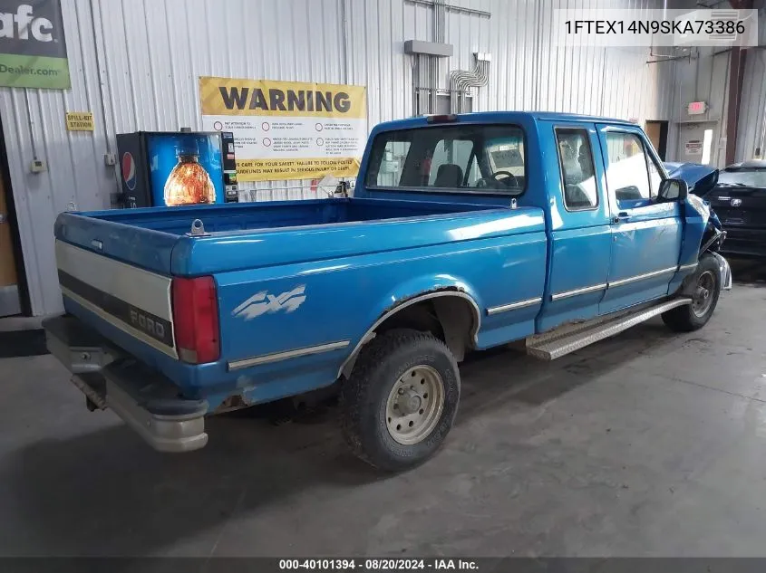 1995 Ford F150 VIN: 1FTEX14N9SKA73386 Lot: 40101394