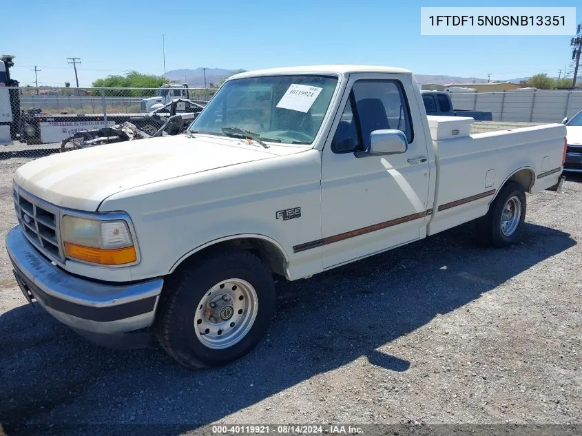 1995 Ford F150 VIN: 1FTDF15N0SNB13351 Lot: 40119921