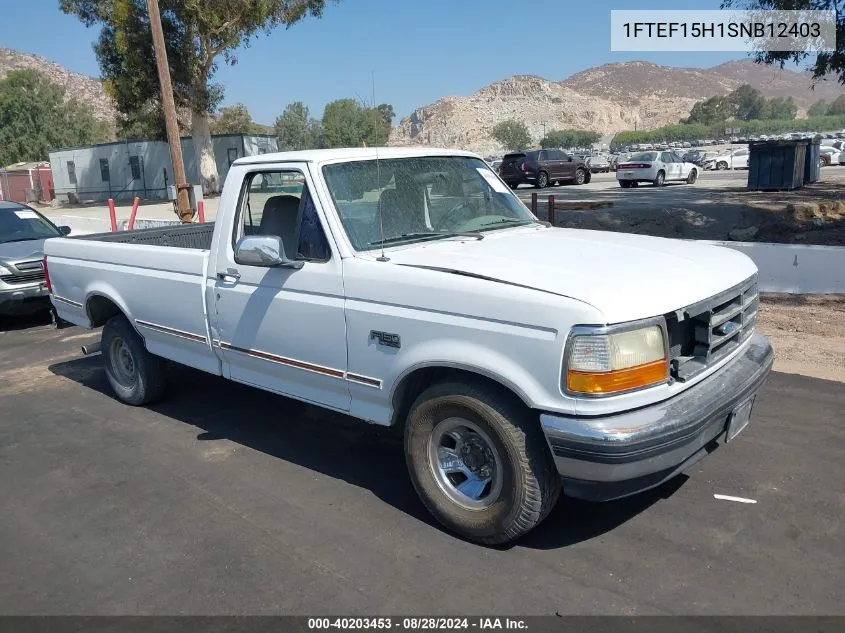 1995 Ford F150 VIN: 1FTEF15H1SNB12403 Lot: 40203453