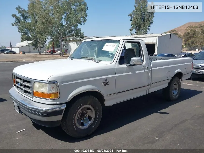 1995 Ford F150 VIN: 1FTEF15H1SNB12403 Lot: 40203453