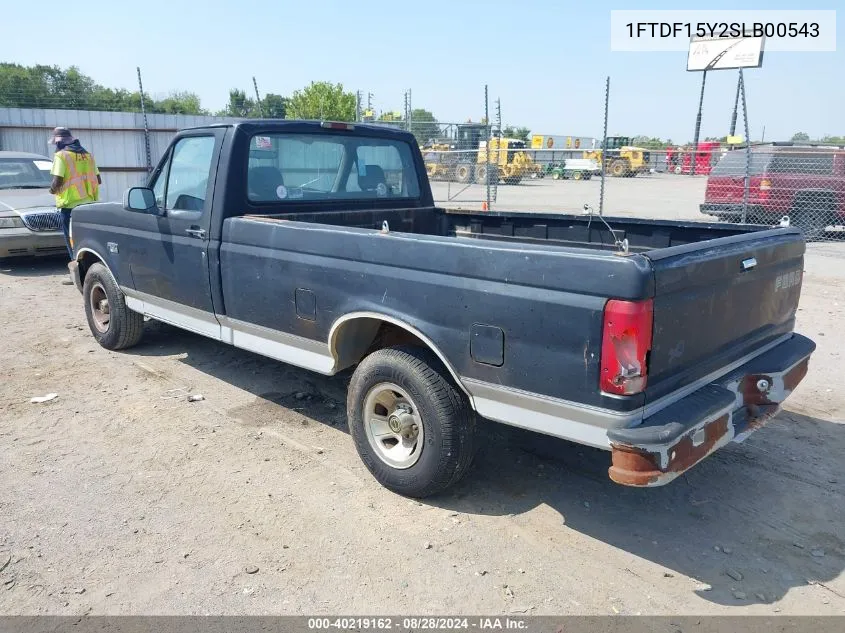 1995 Ford F150 VIN: 1FTDF15Y2SLB00543 Lot: 40219162