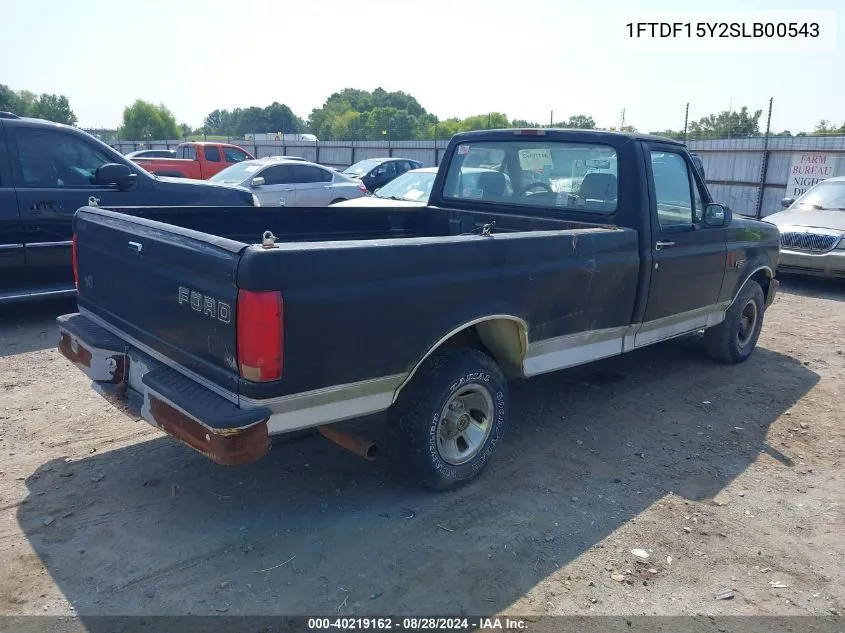 1995 Ford F150 VIN: 1FTDF15Y2SLB00543 Lot: 40219162