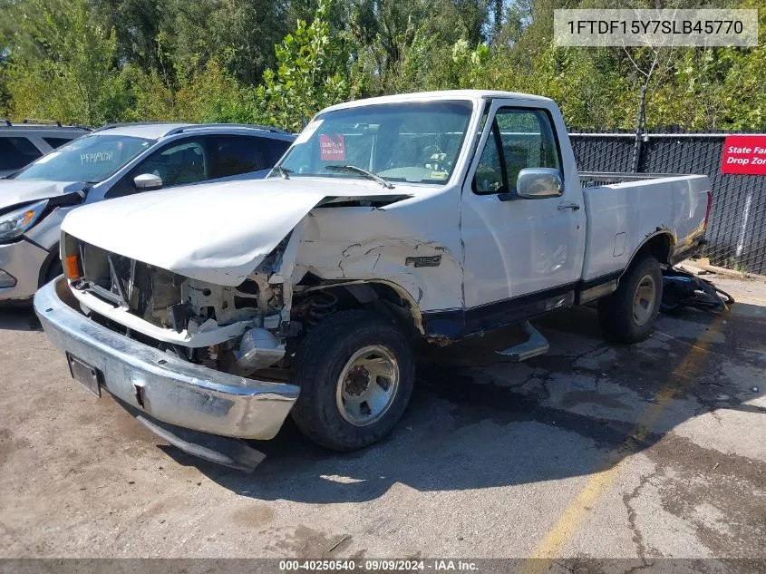 1995 Ford F150 VIN: 1FTDF15Y7SLB45770 Lot: 40250540