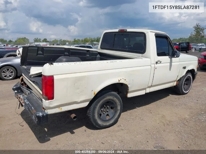 1995 Ford F150 VIN: 1FTDF15Y8SLA87281 Lot: 40289350