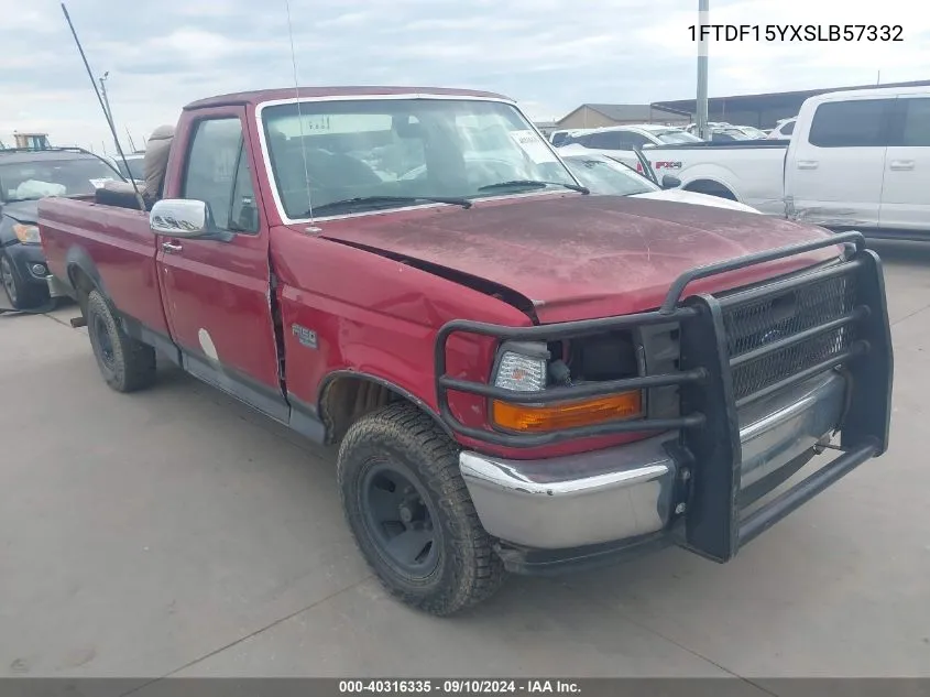 1995 Ford F150 VIN: 1FTDF15YXSLB57332 Lot: 40316335