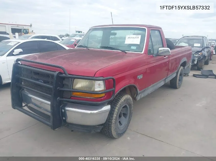 1995 Ford F150 VIN: 1FTDF15YXSLB57332 Lot: 40316335