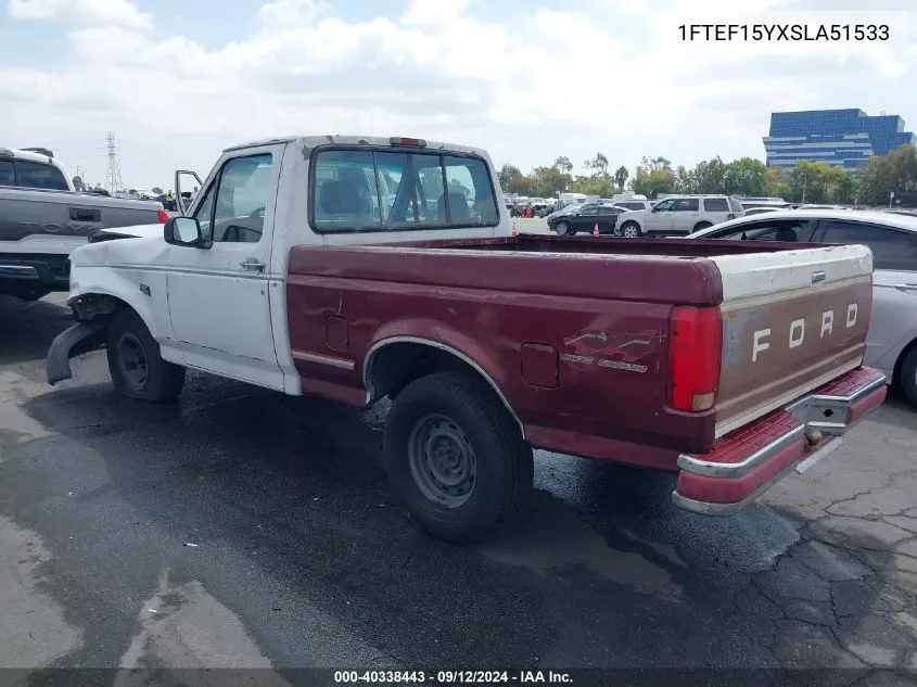 1FTEF15YXSLA51533 1995 Ford F150