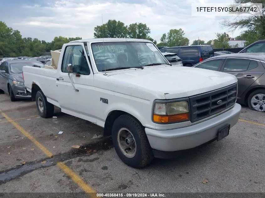 1995 Ford F150 VIN: 1FTEF15Y0SLA67742 Lot: 40368415