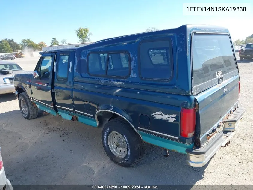 1995 Ford F150 VIN: 1FTEX14N1SKA19838 Lot: 40374210