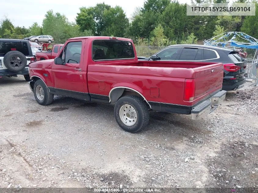 1995 Ford F150 VIN: 1FTDF15Y2SLB69104 Lot: 40415406