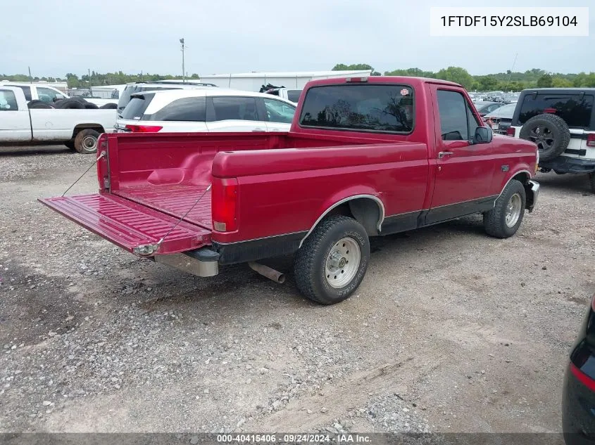 1995 Ford F150 VIN: 1FTDF15Y2SLB69104 Lot: 40415406