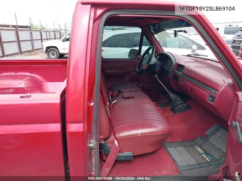 1995 Ford F150 VIN: 1FTDF15Y2SLB69104 Lot: 40415406