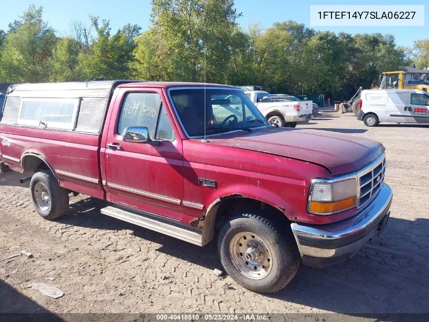 1995 Ford F150 VIN: 1FTEF14Y7SLA06227 Lot: 40418510