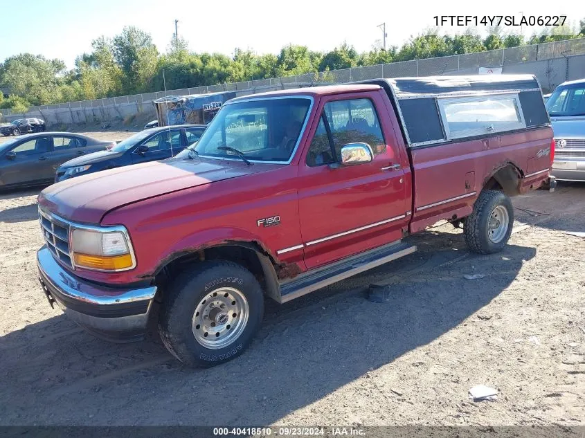 1995 Ford F150 VIN: 1FTEF14Y7SLA06227 Lot: 40418510