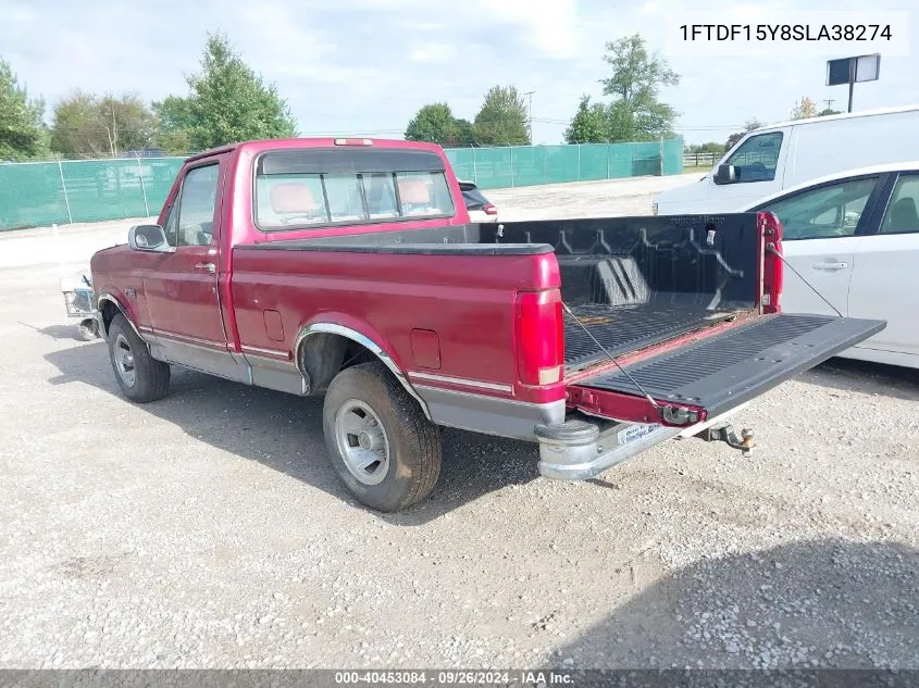 1995 Ford F150 VIN: 1FTDF15Y8SLA38274 Lot: 40453084