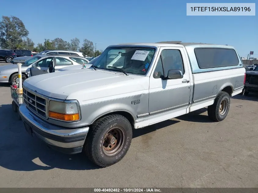 1995 Ford F150 VIN: 1FTEF15HXSLA89196 Lot: 40492482