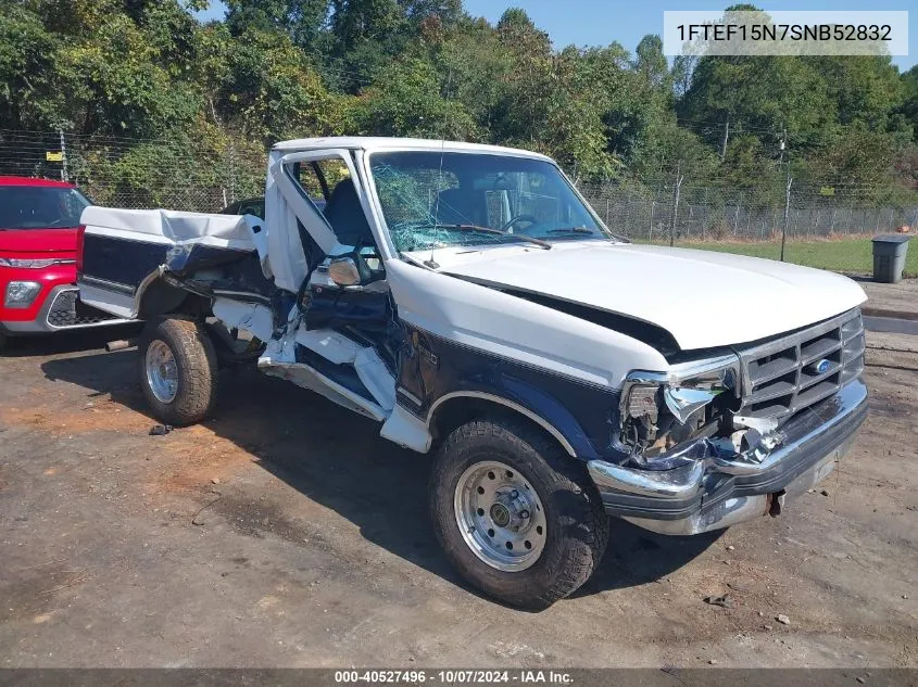 1995 Ford F150 VIN: 1FTEF15N7SNB52832 Lot: 40527496