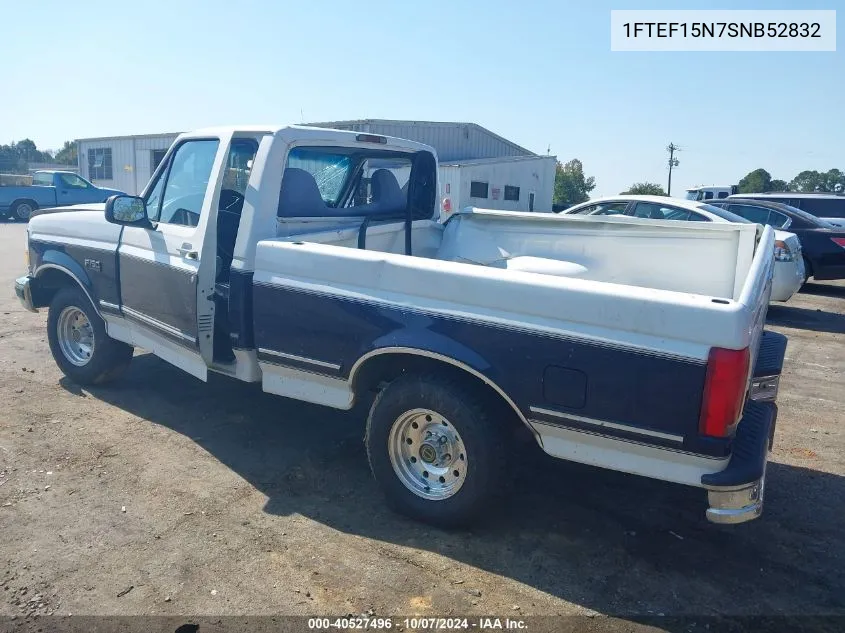 1995 Ford F150 VIN: 1FTEF15N7SNB52832 Lot: 40527496