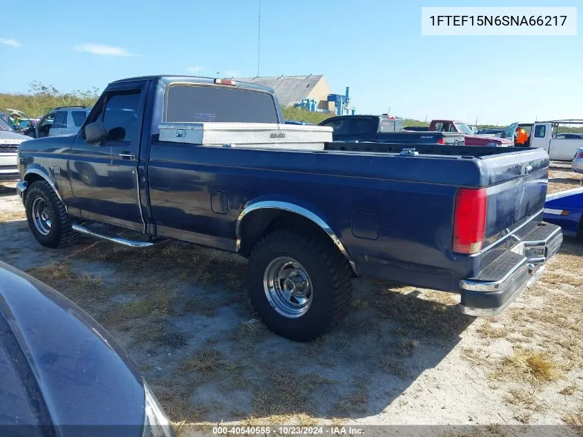 1995 Ford F150 VIN: 1FTEF15N6SNA66217 Lot: 40540555