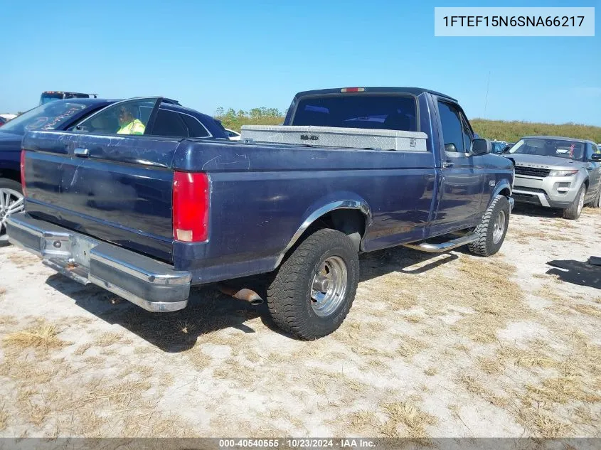 1995 Ford F150 VIN: 1FTEF15N6SNA66217 Lot: 40540555