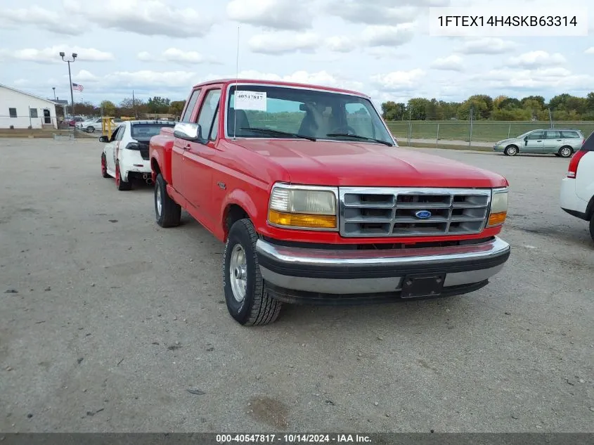 1995 Ford F150 VIN: 1FTEX14H4SKB63314 Lot: 40547817