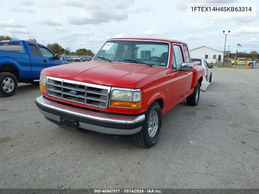 1995 Ford F150 VIN: 1FTEX14H4SKB63314 Lot: 40547817