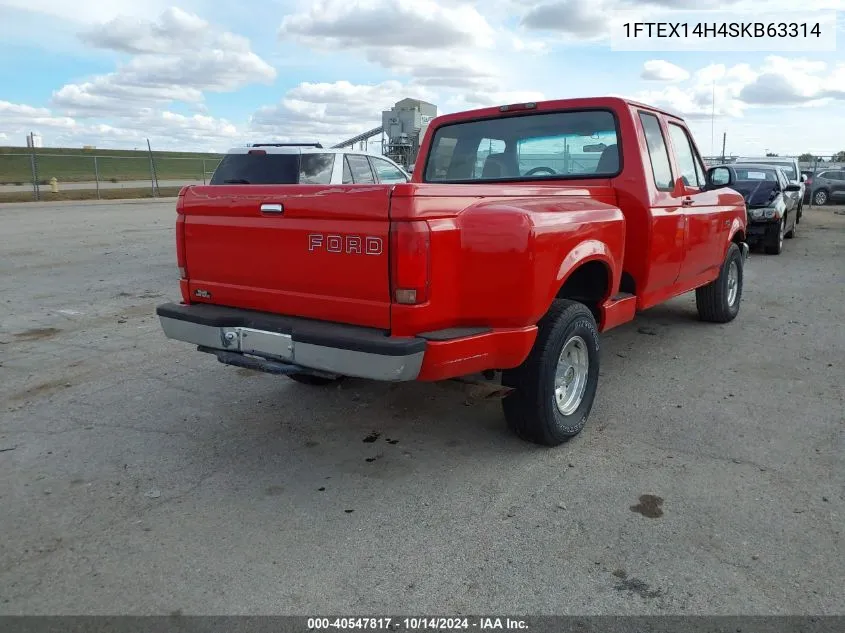 1995 Ford F150 VIN: 1FTEX14H4SKB63314 Lot: 40547817