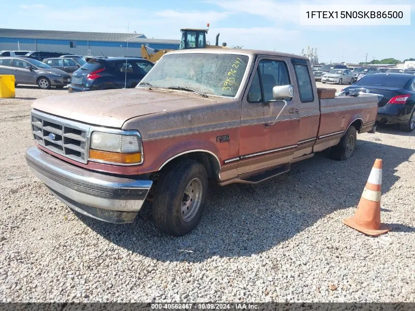 1995 Ford F150 VIN: 1FTEX15N0SKB86500 Lot: 40562467