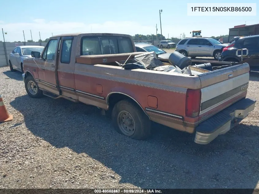 1995 Ford F150 VIN: 1FTEX15N0SKB86500 Lot: 40562467