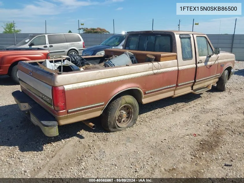 1995 Ford F150 VIN: 1FTEX15N0SKB86500 Lot: 40562467