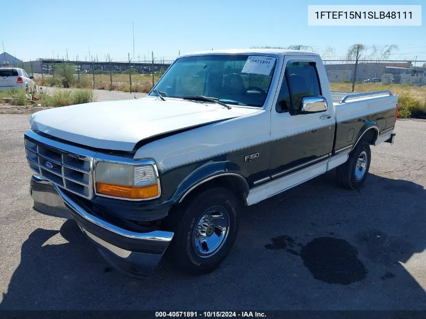 1995 Ford F150 VIN: 1FTEF15N1SLB48111 Lot: 40571891