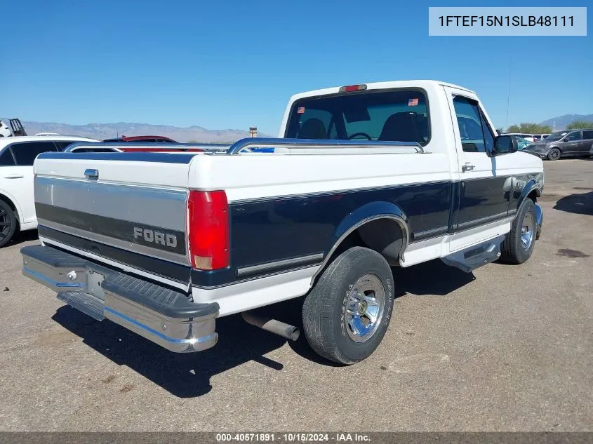 1995 Ford F150 VIN: 1FTEF15N1SLB48111 Lot: 40571891