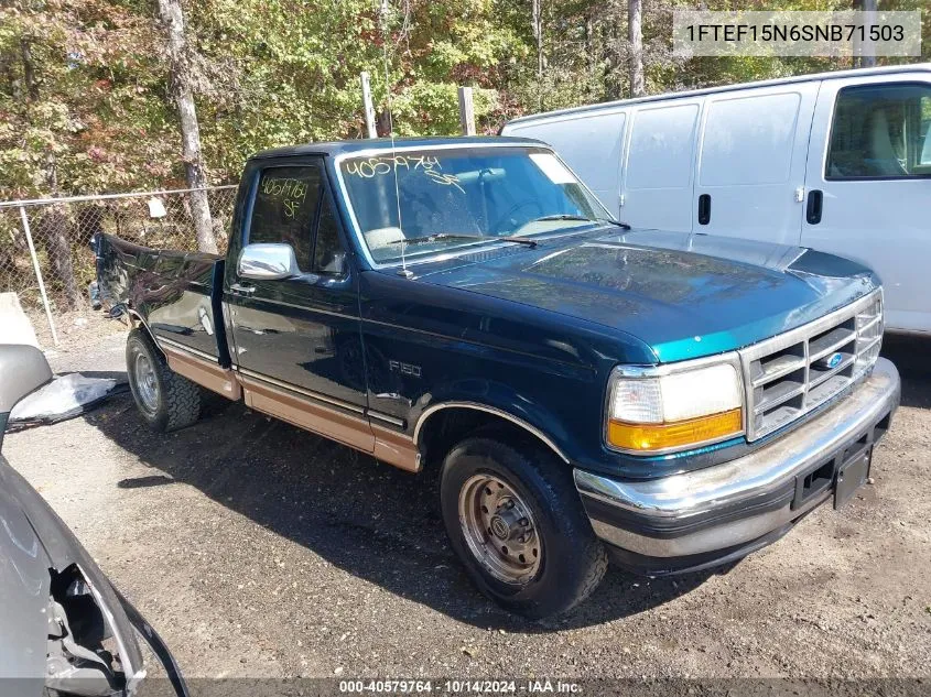 1995 Ford F150 VIN: 1FTEF15N6SNB71503 Lot: 40579764